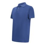 Recycle Polo Yaka İndigo Tişört