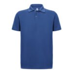 Recycle Polo Yaka İndigo Tişört